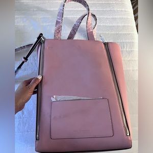 New mauve pink tote bag